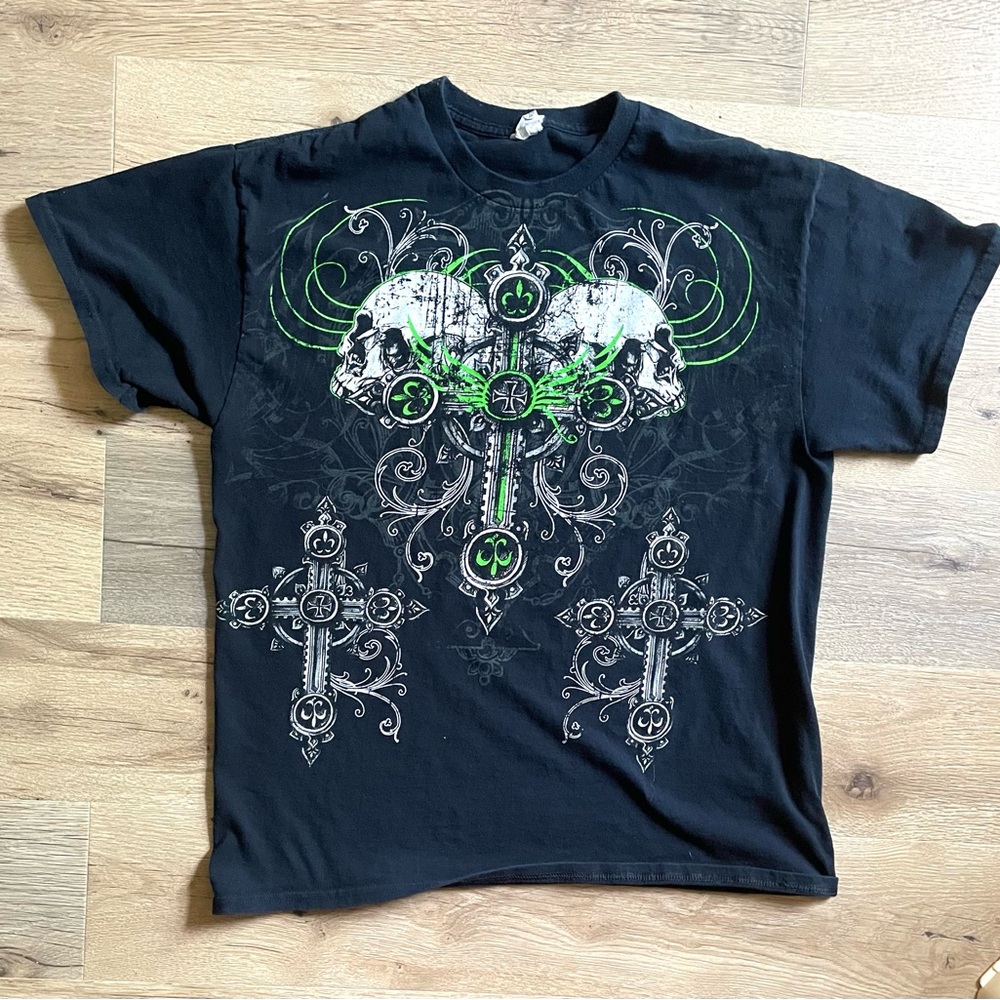 Vintage Affliction Style Y2K T Shirt